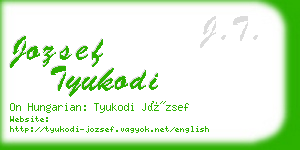 jozsef tyukodi business card